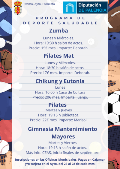 PROGRAMA DE DEPORTE SALUDABLE FR&Oacute;MISTA