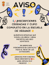 AVISO ESCUELA DE VERANO