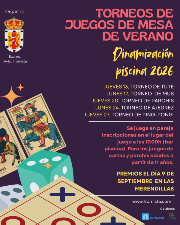TORNEOS DE MESA PISCINA ESTIVAL