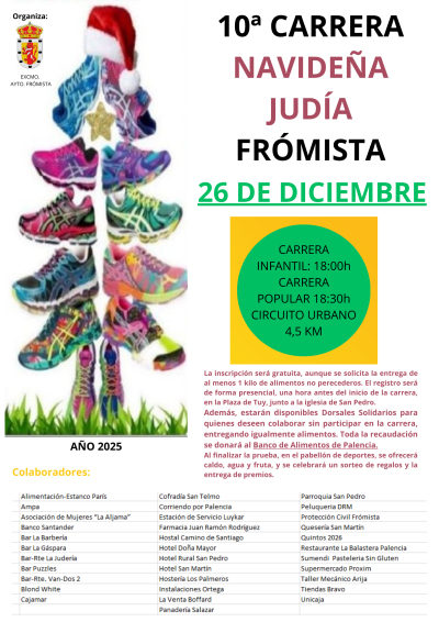 10&ordf; CARRERA NAVIDE&Ntilde;A JUD&Iacute;A FR&Oacute;MISTA