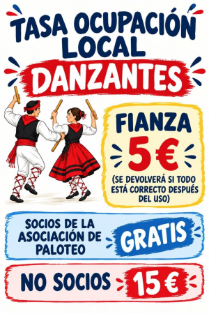 TASA OCUPACI&Oacute;N LOCAL DANZANTES