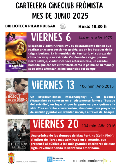 CARTELERA DE CINE JUNIO