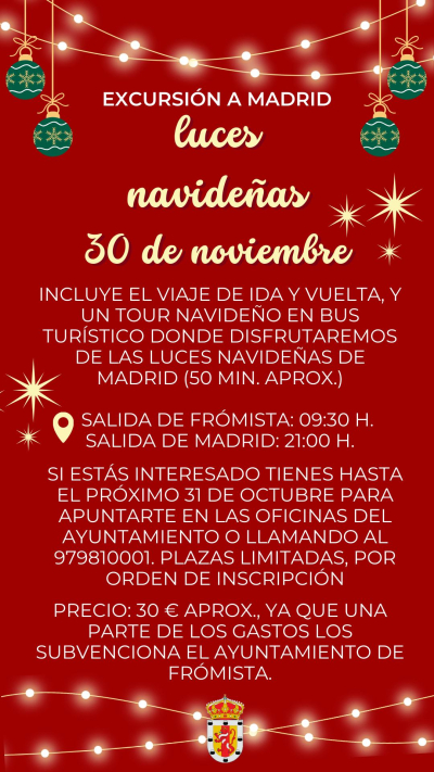 EXCURSI&Oacute;N A MADRID