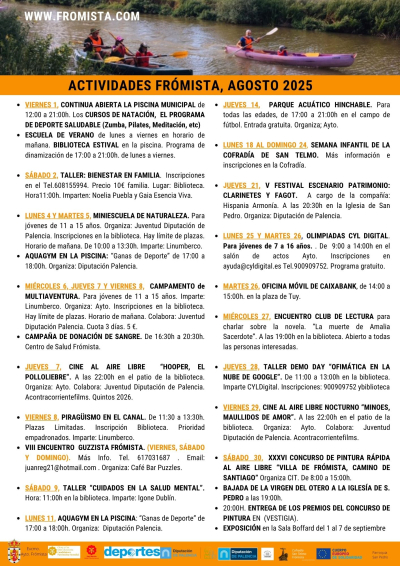 HOJA INFORMATIVA MES DE AGOSTO