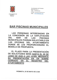 Abierto el plazo de convocatoria para la gesti&oacute;n de las piscinas municipales