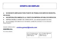 ANUNCIO OFERTA DE EMPLEO