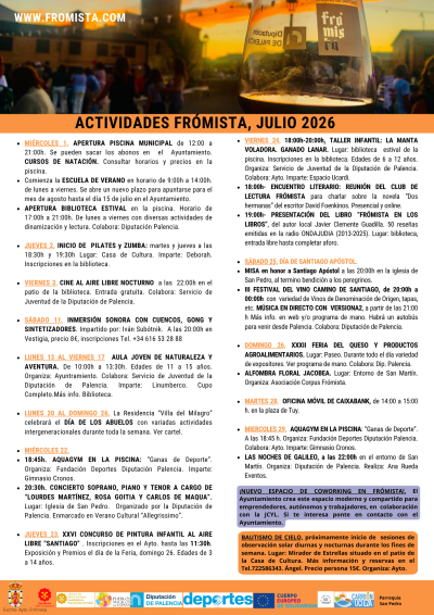 HOJA INFORMATIVA MES DE JULIO