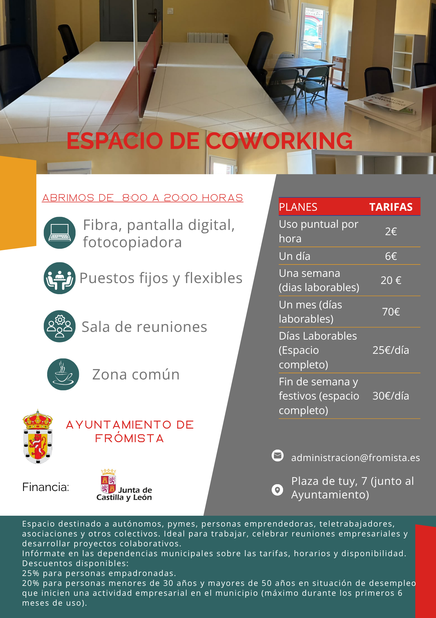 NUEVO ESPACIO DE COWORKING EN FRÓMISTA